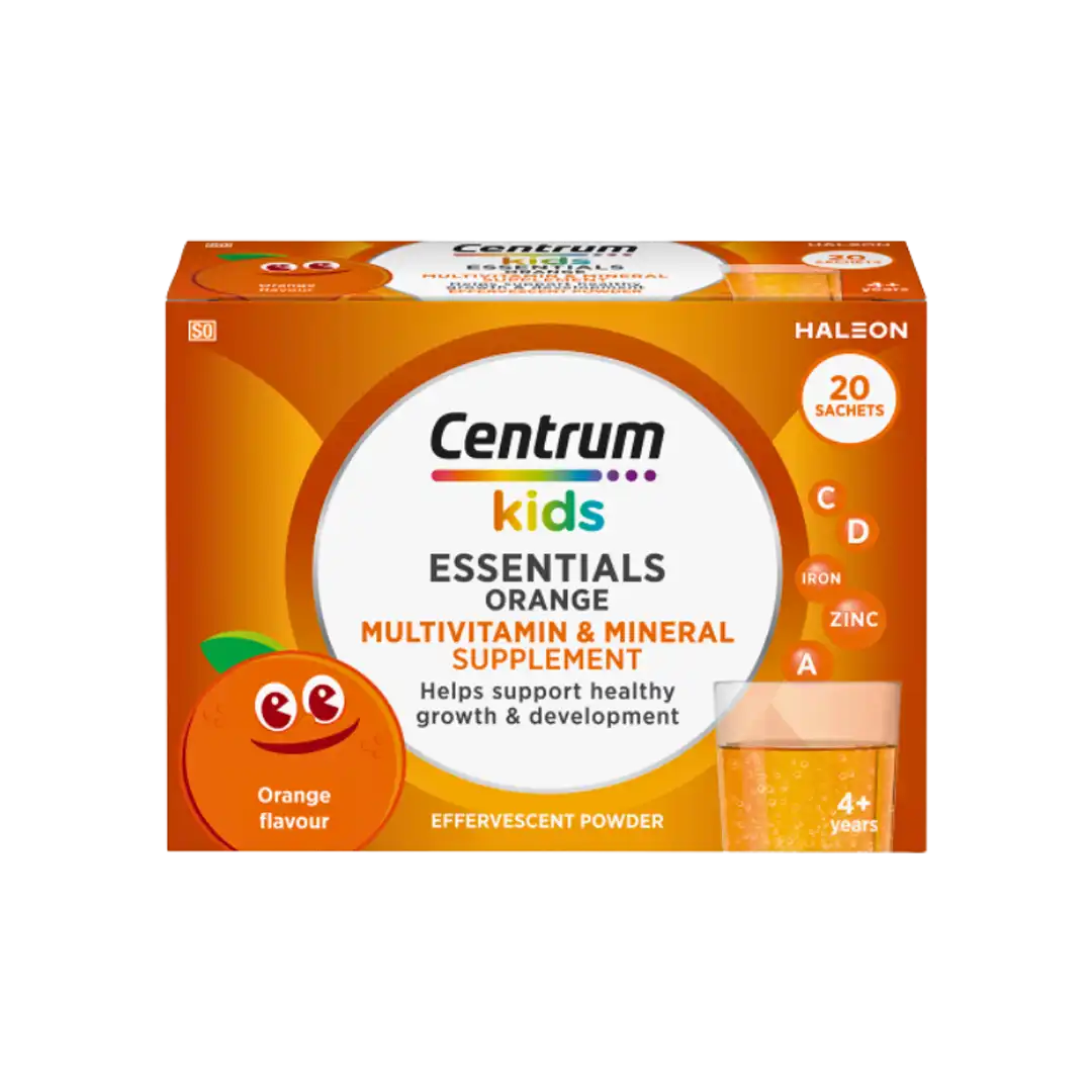 Centrum Kids Essentials Orange Effervescent, 20 Sachets