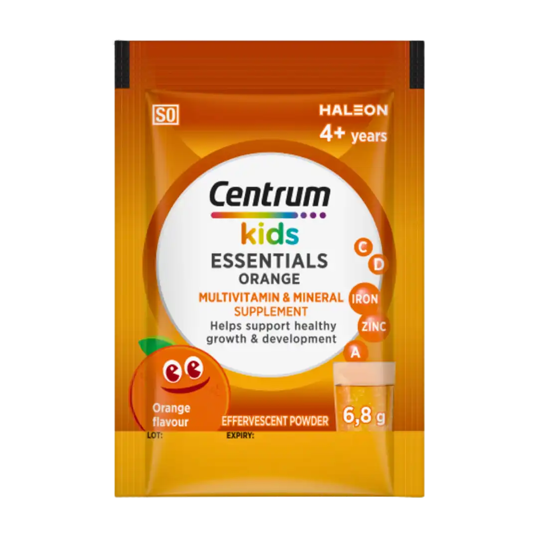 Centrum Kids Essentials Orange Effervescent, 20 Sachets