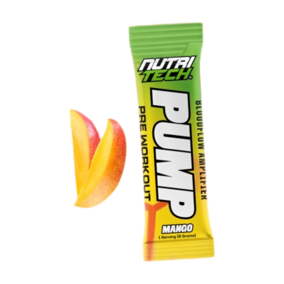 Nutritech Pump Pre Workout Sachets Mango, 8g