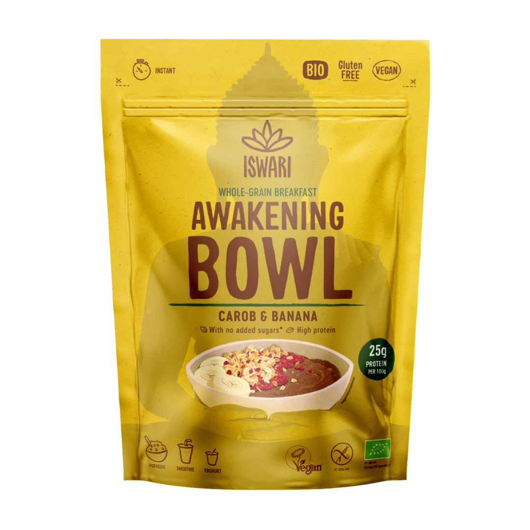 Iswari Awakening Bowl Carob & Banana, 360g