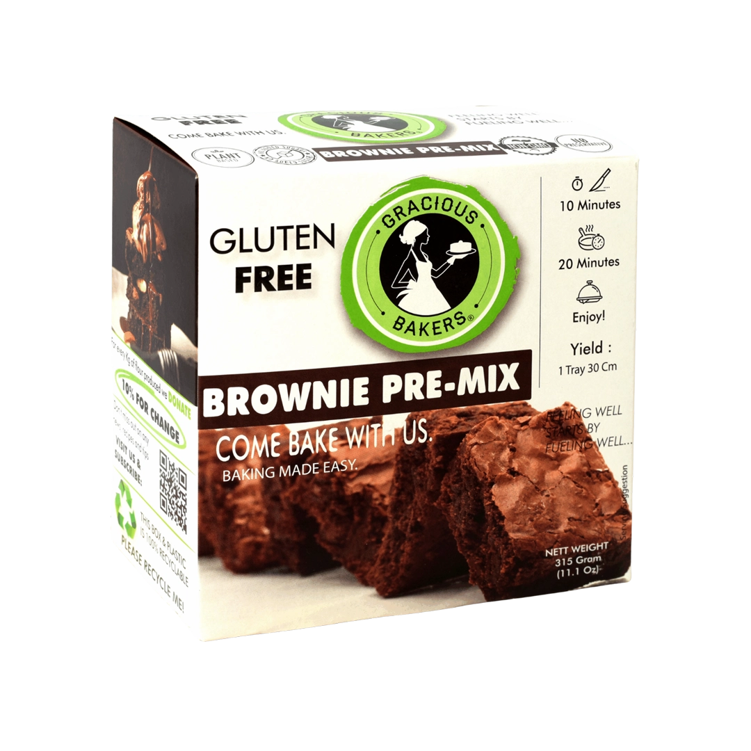 Gracious Bakers Brownie Pre-Mix, 330g