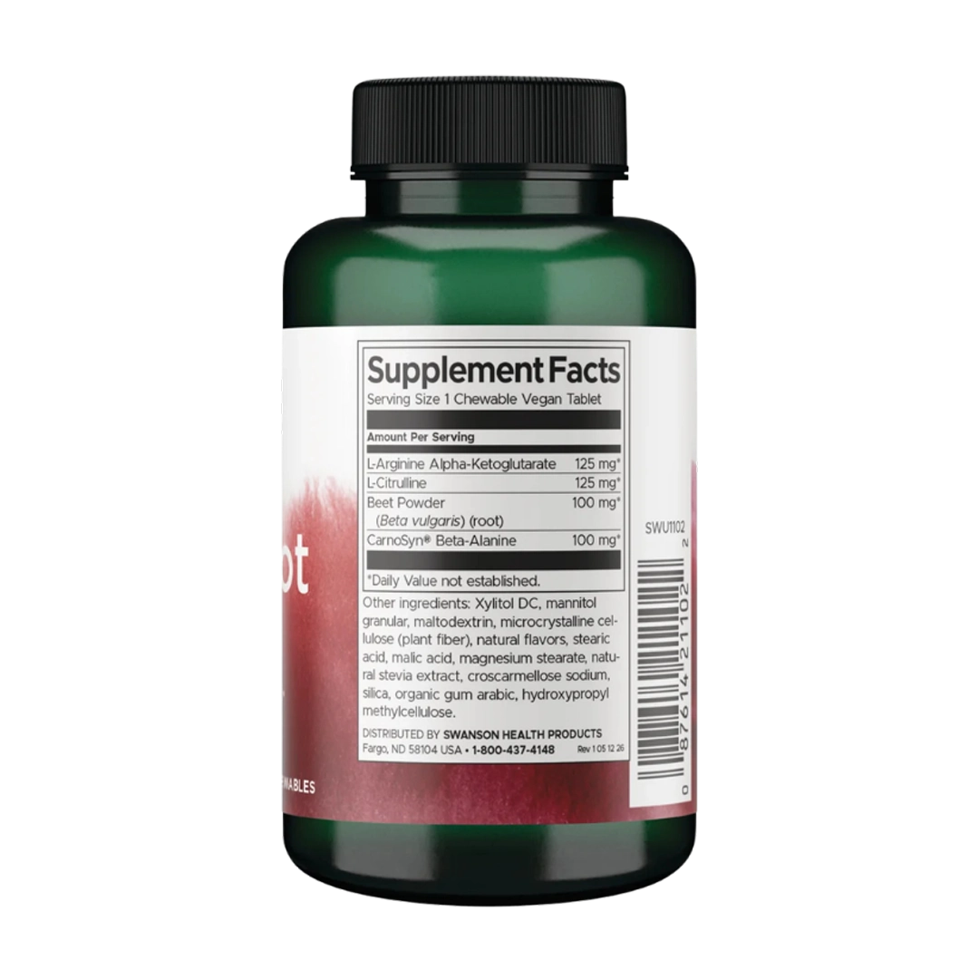 Swanson Beet Root NO+ Fast Acting, 60's