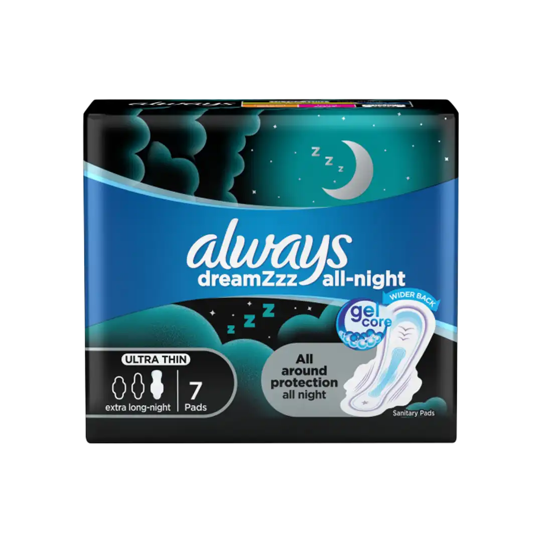 Always Ultra Night Sanitary Pads, 7's