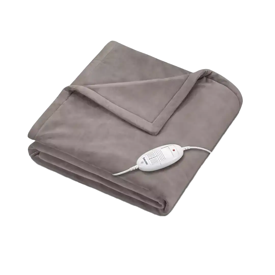Beurer HD75 Heated Blanket Brown-Grey