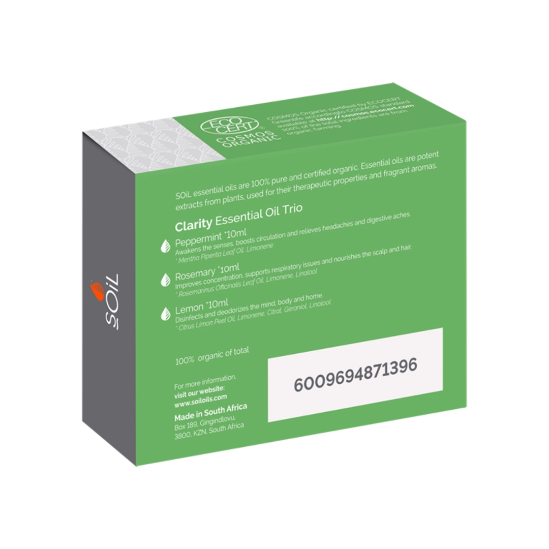 Soil Organic Clarity Essential Oil Trio