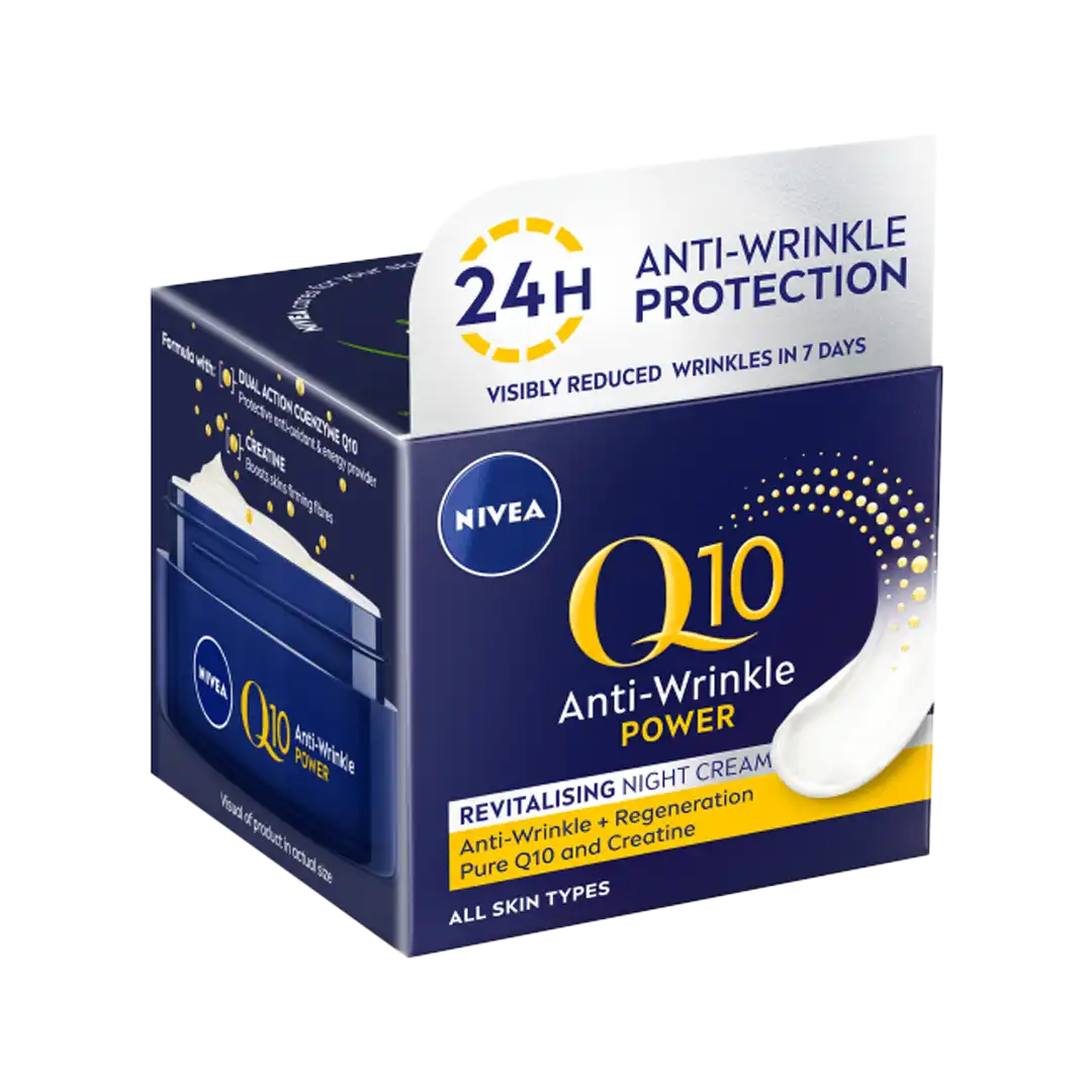 Nivea Q10 Power Anti-Wrinkle + Firming Night Cream, 50ml