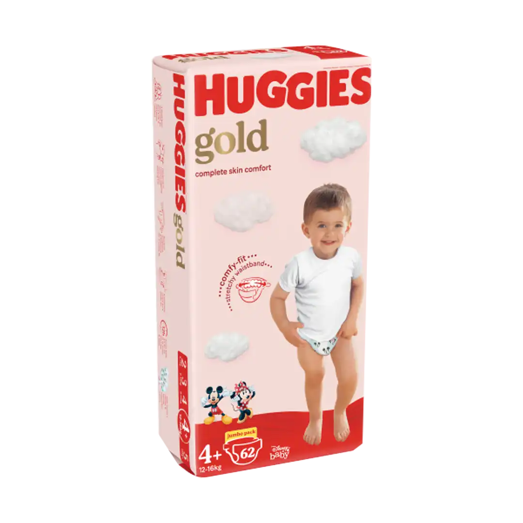 Huggies Gold Size 4+ Jumbo Pack, 62's