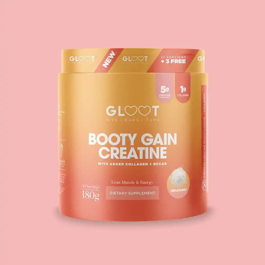 Gloot Booty Gain Creatine Unflavoured, 180g