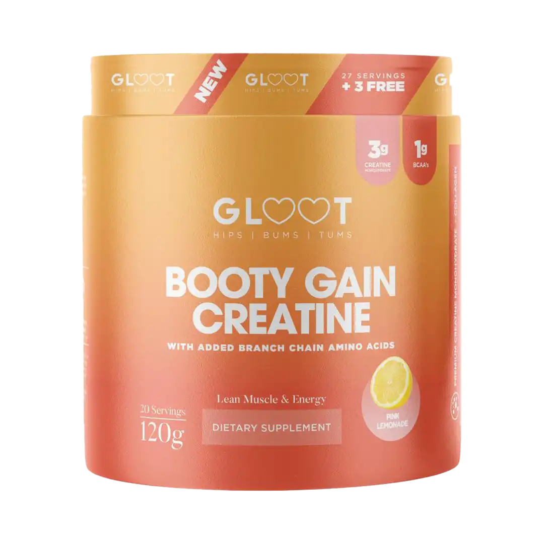 Gloot Booty Gain Creatine Pink Lemonade, 120g