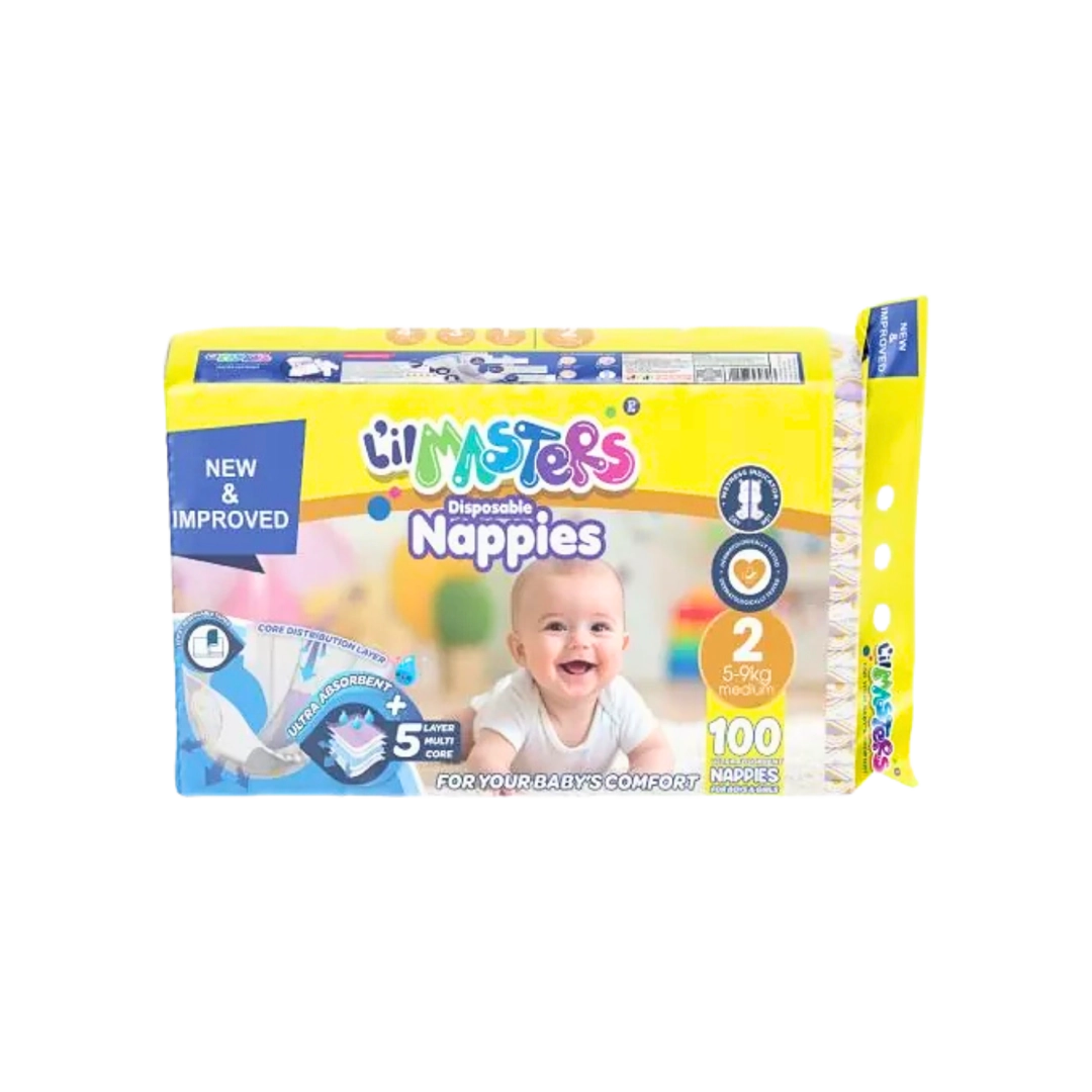 L’il Masters M Classic Diapers Size 2, 100's