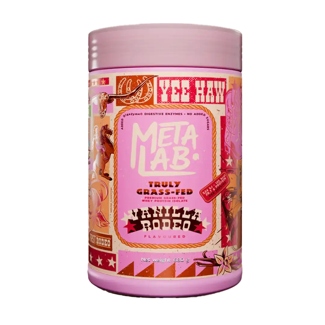 Metalab Truly Grass Fed Premium Whey Protein Isolate Vanilla Rodeo, 680g