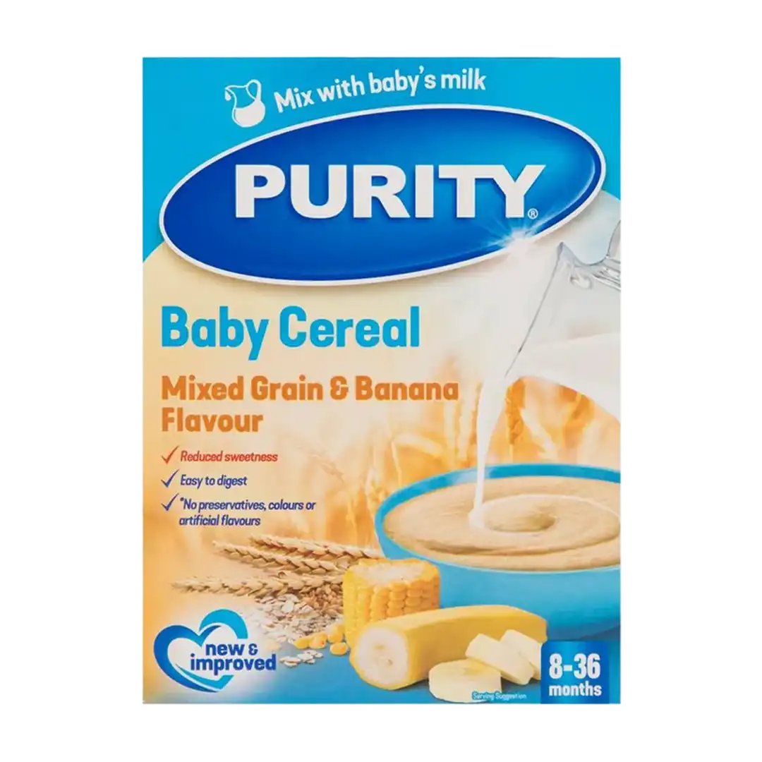 Purity 3 Whole Wheat & Banana Cereal, 200g