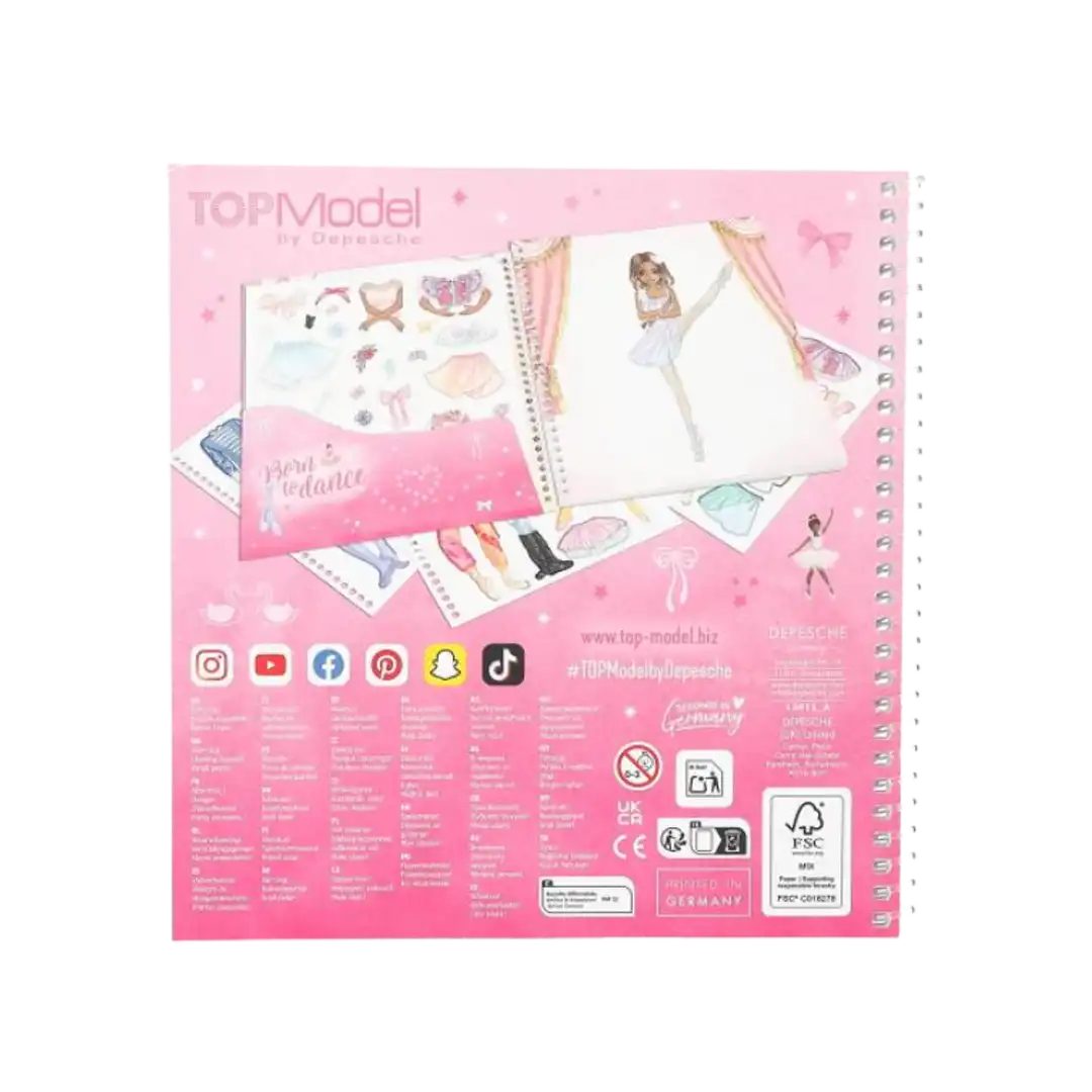 TOPModel Dress Me Up Stickerbook BALLET