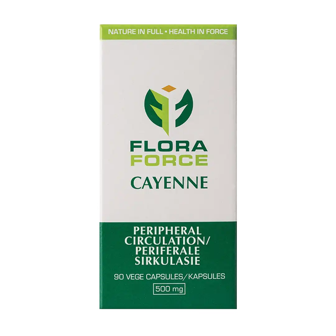 Flora Force Cayenne 500Mg Capsules, 90's