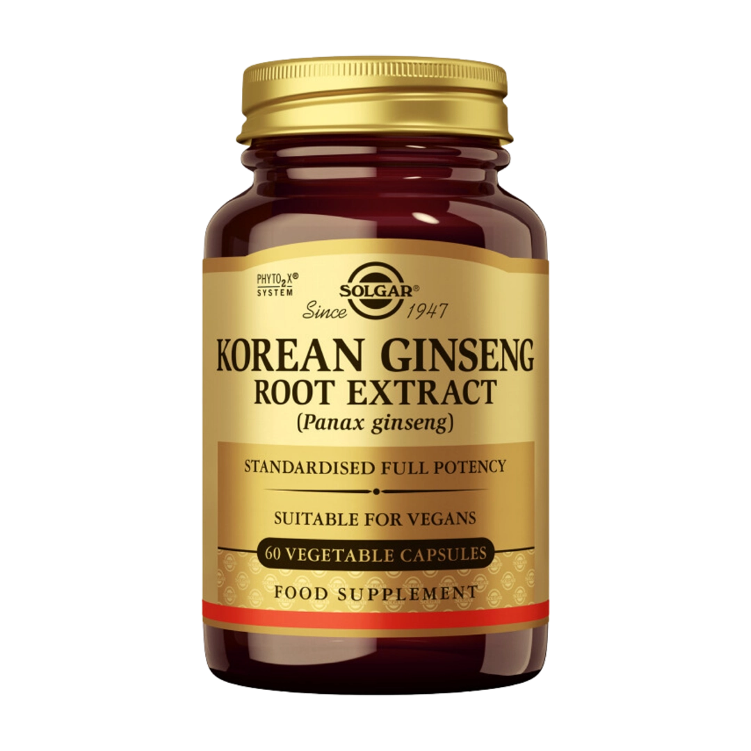 Solgar Korean Ginseng Root Extract Vegi Capsules, 60's