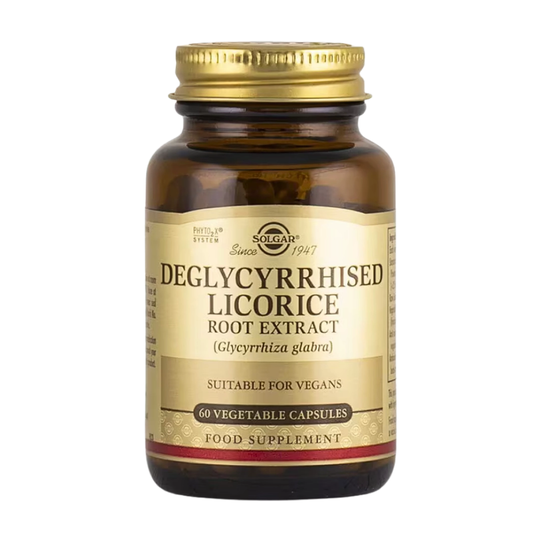Solgar Deglycyrrhised Licorice Root Extract Capsules, 60's