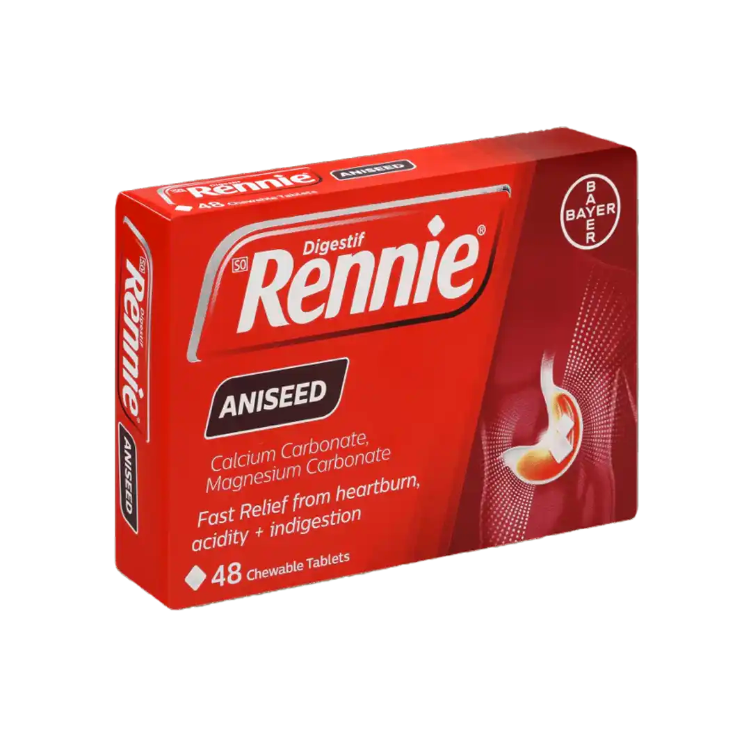 Rennie Aniseed Antacid Tablets, 48's