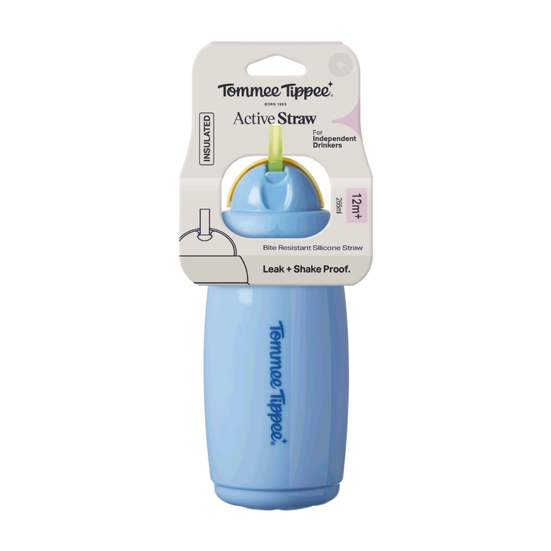 Tommee Tippee Insulated Active Straw Boy, 266ml