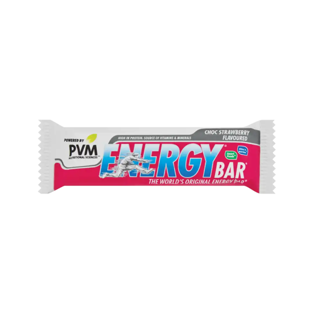 PVM Energy Bar Chocolate Strawberry, 45g