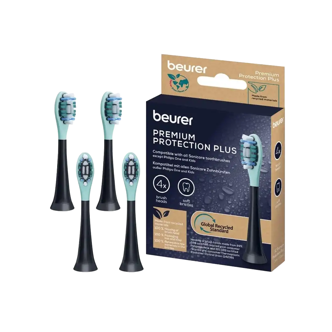 Beurer Sonic Premium Protection Brush Heads, 4pc