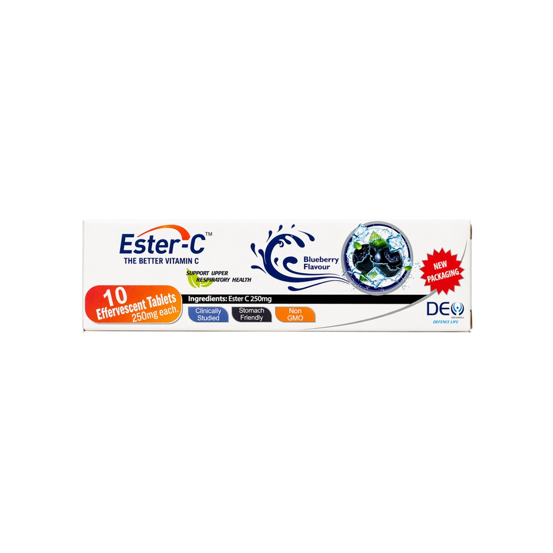 Deopharma ESTER C Effevecent Blueberry, 10's