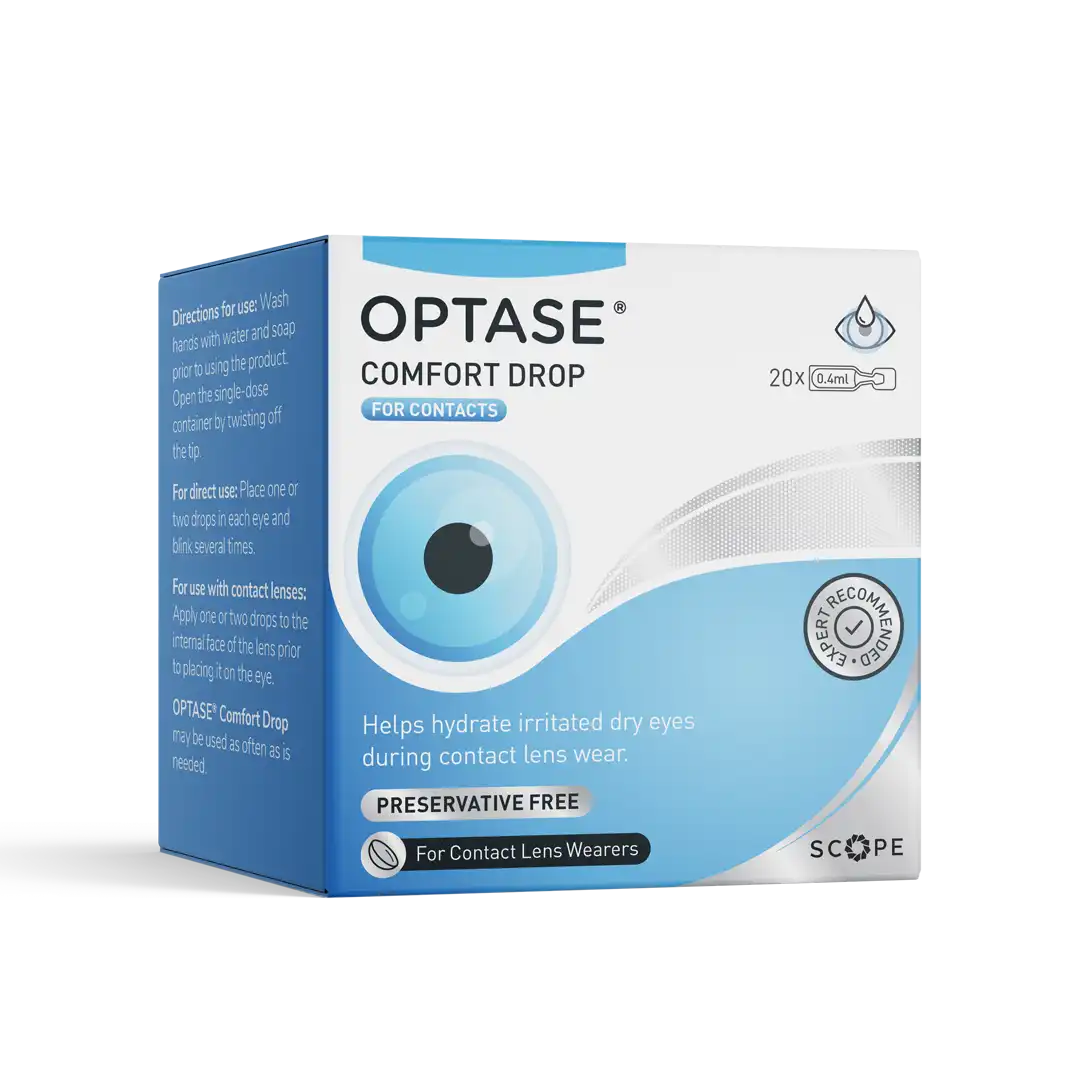 Optase Comfort Eye Drops, 20 x 0.4ml