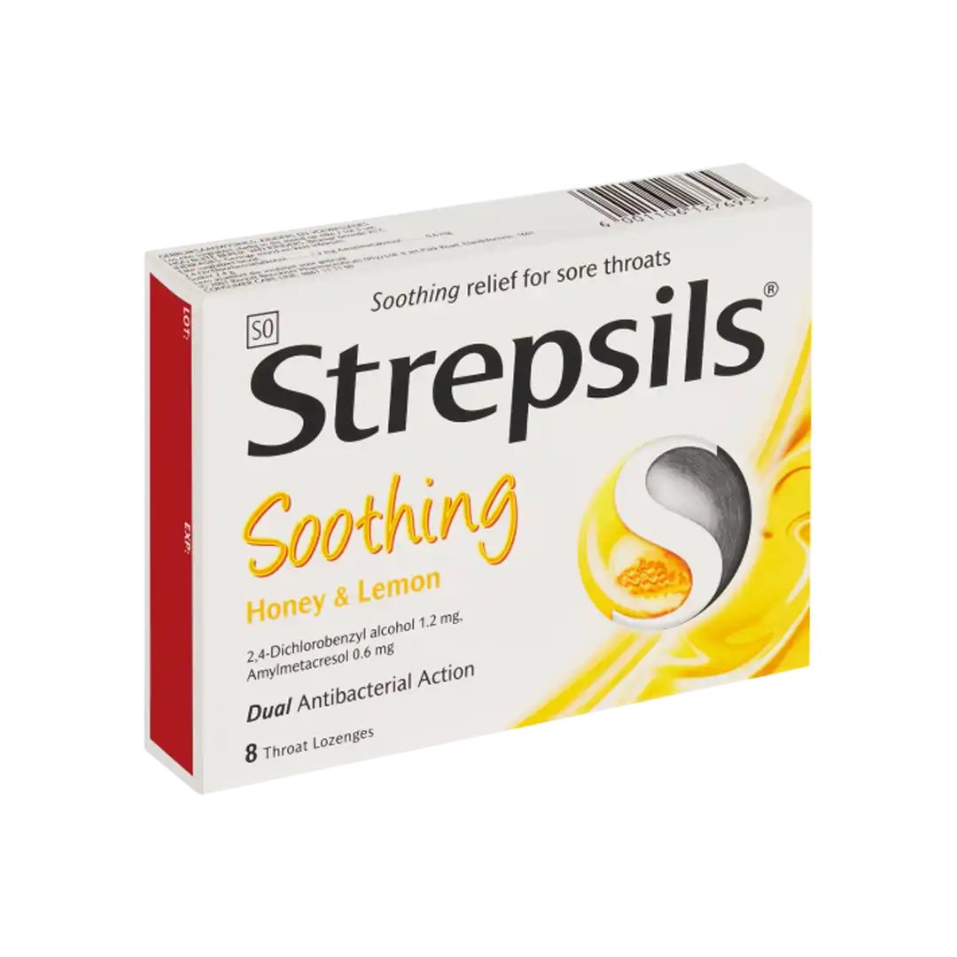 Strepsils Soothing Honey & Lemon, 8's