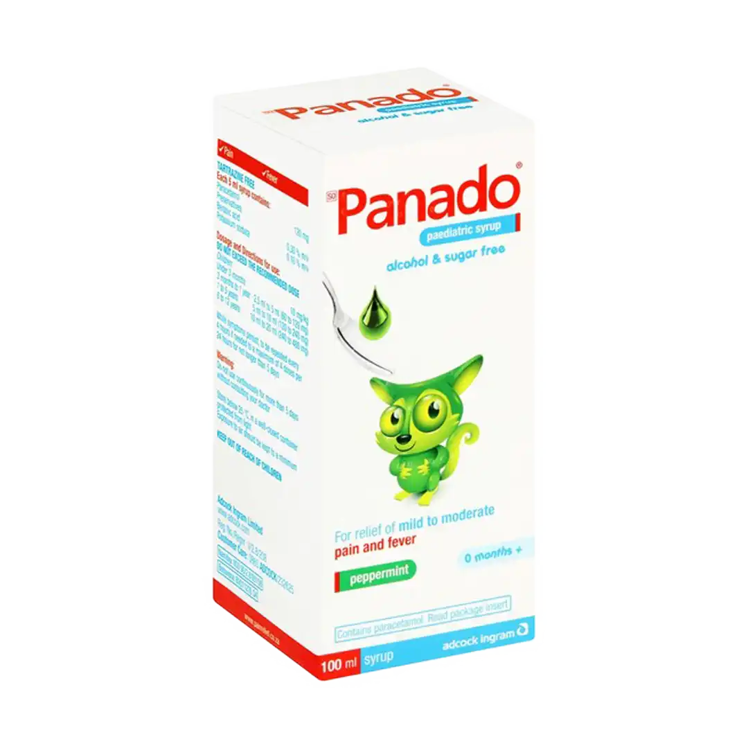 Panado Paediatric Syrup Alcohol and Sugar Free, 100ml
