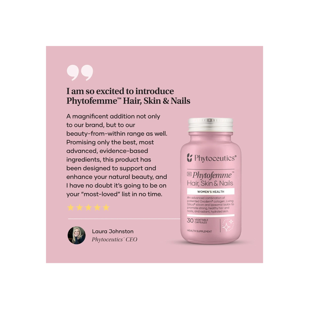 Phytoceutics Phytofemme Hair, Skin & Nails, 30 Veg Capsules