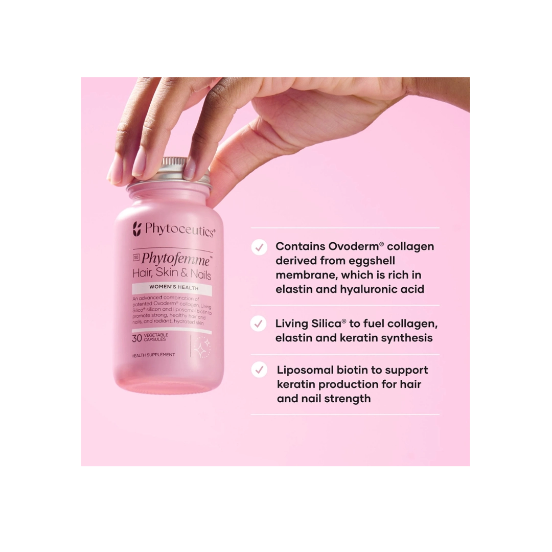 Phytoceutics Phytofemme Hair, Skin & Nails, 30 Veg Capsules