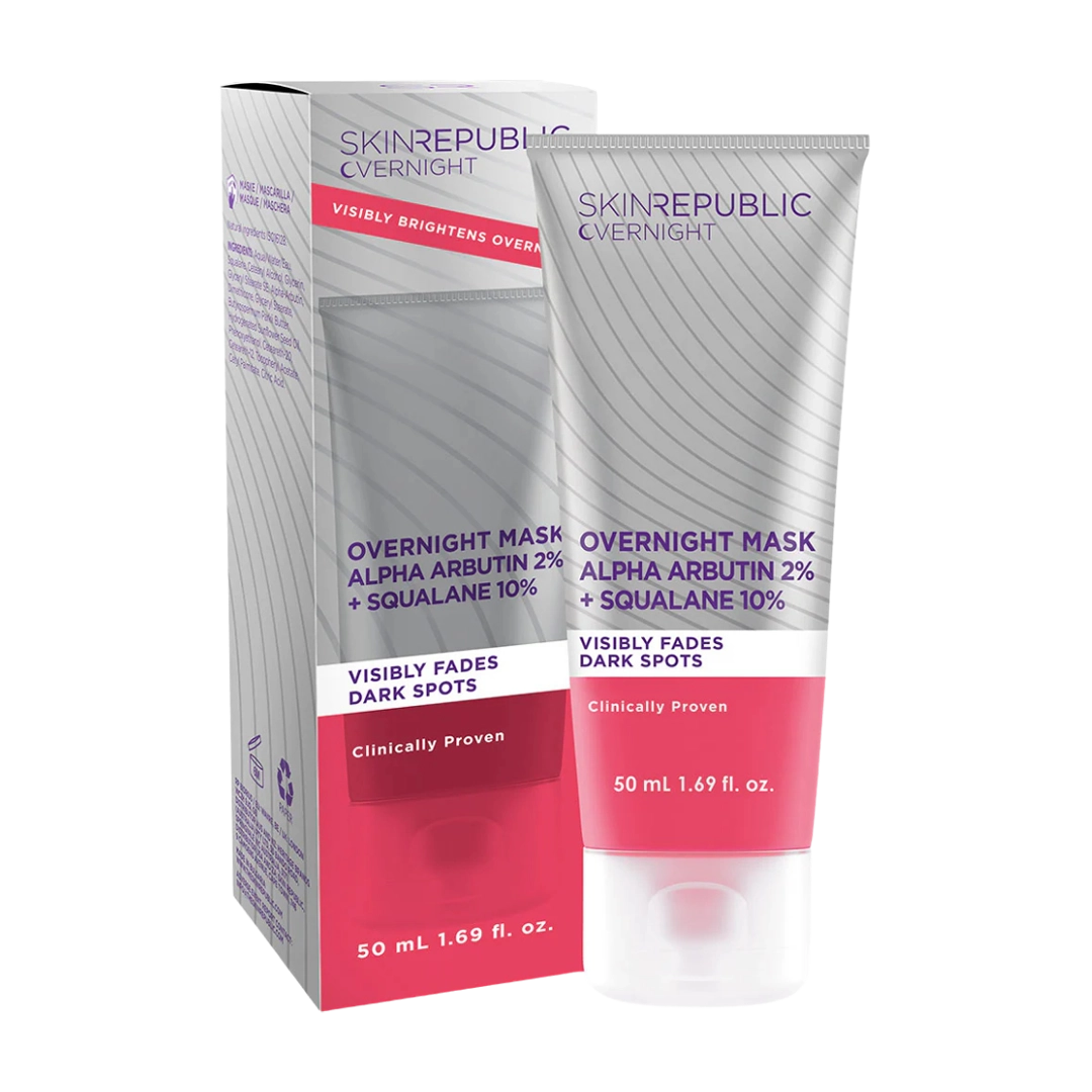 Skin Republic Alpha Arbutin 2% + Squalane 10% Overnight Mask, 50ml