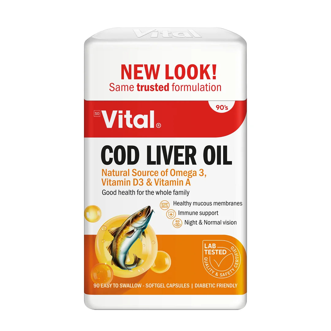 Vital Cod Liver Oil Capsules, 90's