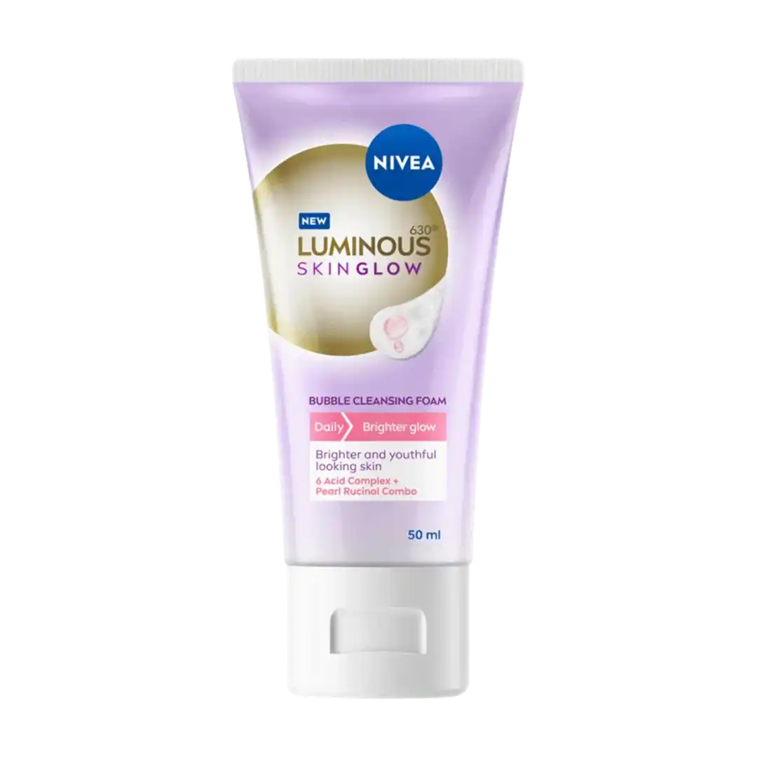 Nivea Face Luminous 630 Skin Glow Bubble Cleanising Foam, 50ml