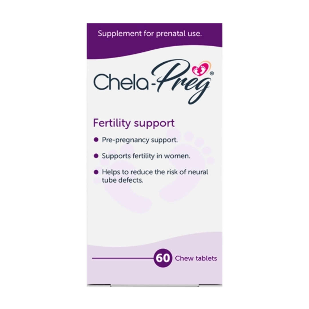 Chela-Preg Fertility Support Chew Tablets, 60's