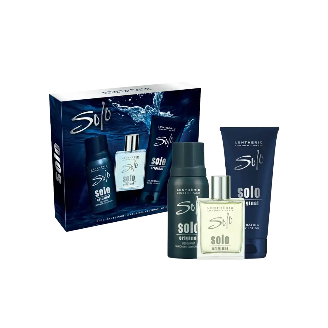 Lentheric Solo Original Parfum Pour Homme 3-Piece Gift Set