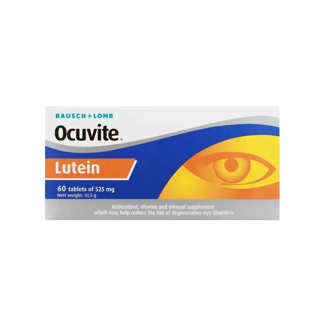 Bausch + Lomb Ocuvite Lutein Tablets, 60's