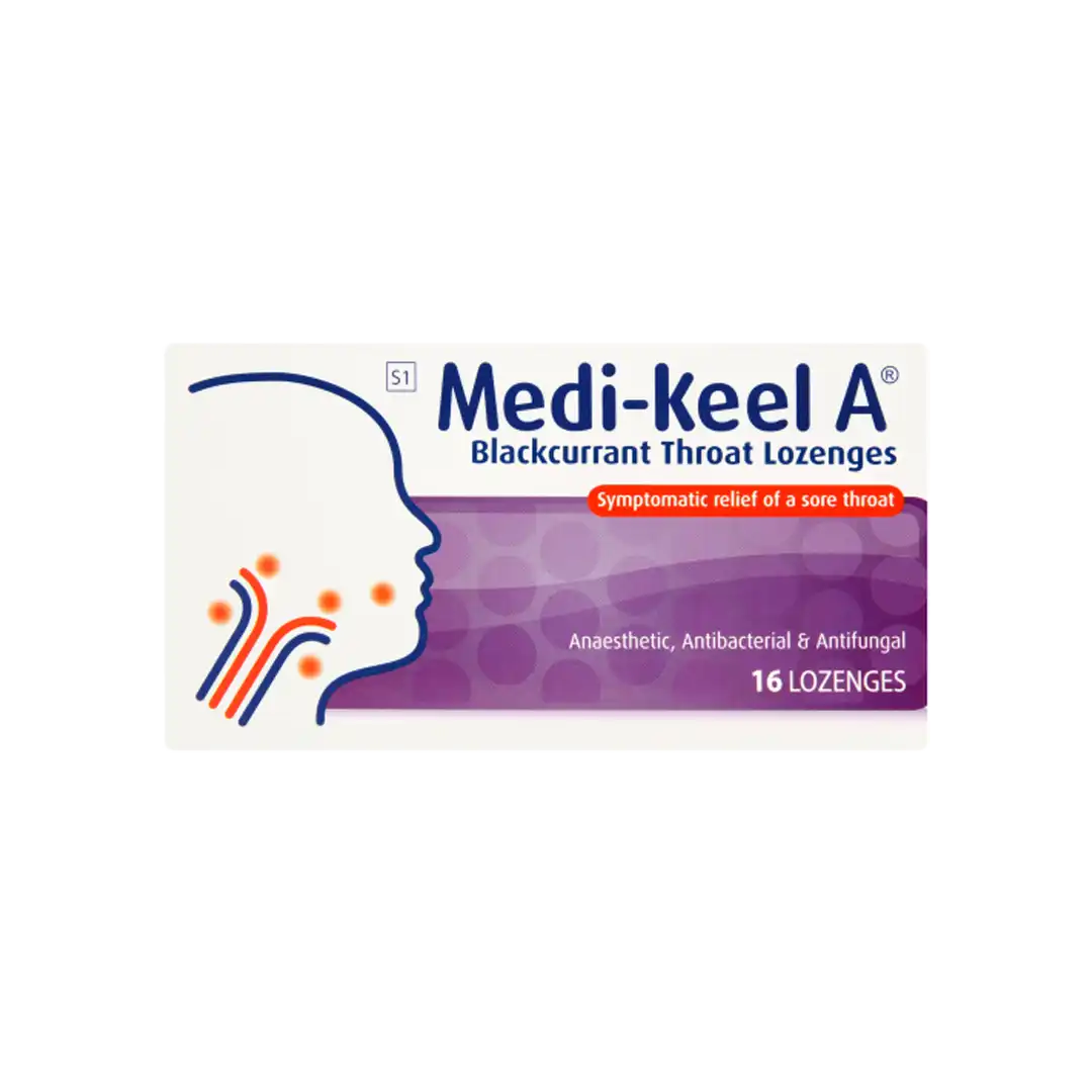 Medi-Keel A Throat Lozenges, 16's