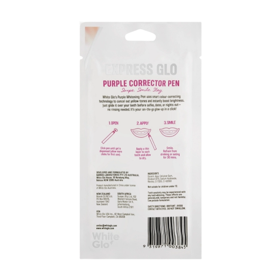 White Glo Corrector Pen Purple Express