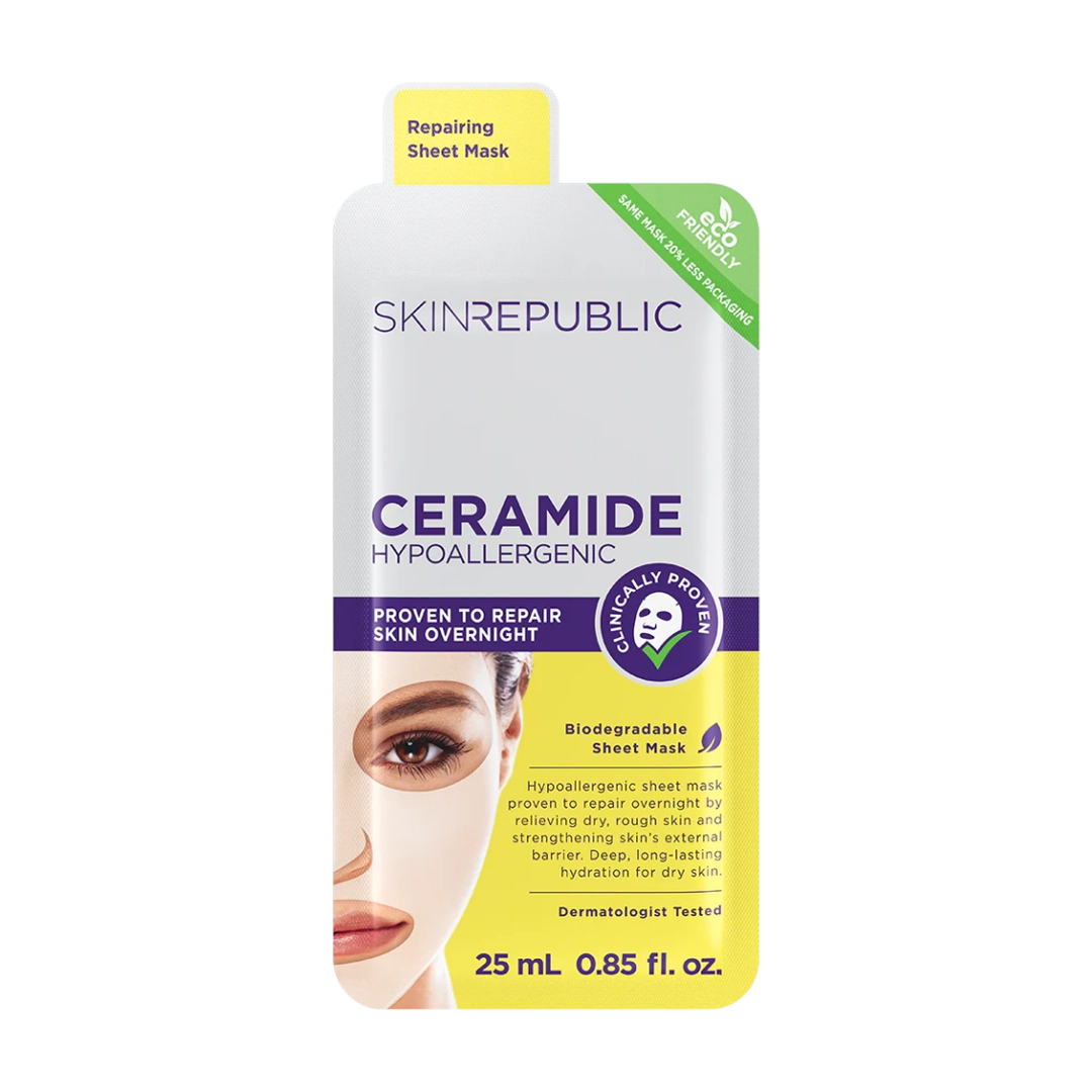 Skin Republic Ceramide Hypoallergenic Face Mask Sheet