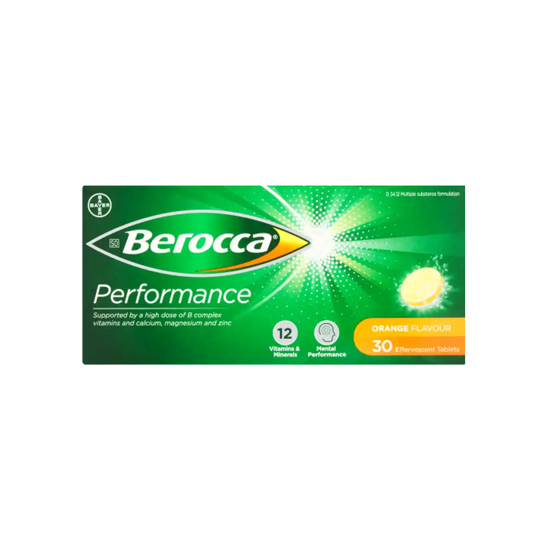 Berocca Performance Effervescent Tablets 30's, Assorted