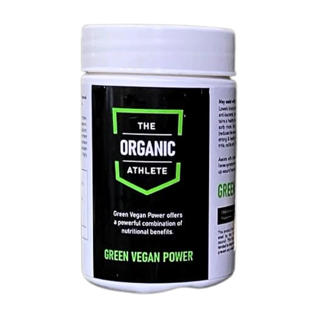 The Organic Athlete Organic Green Vegan Powder Capsules, 120's