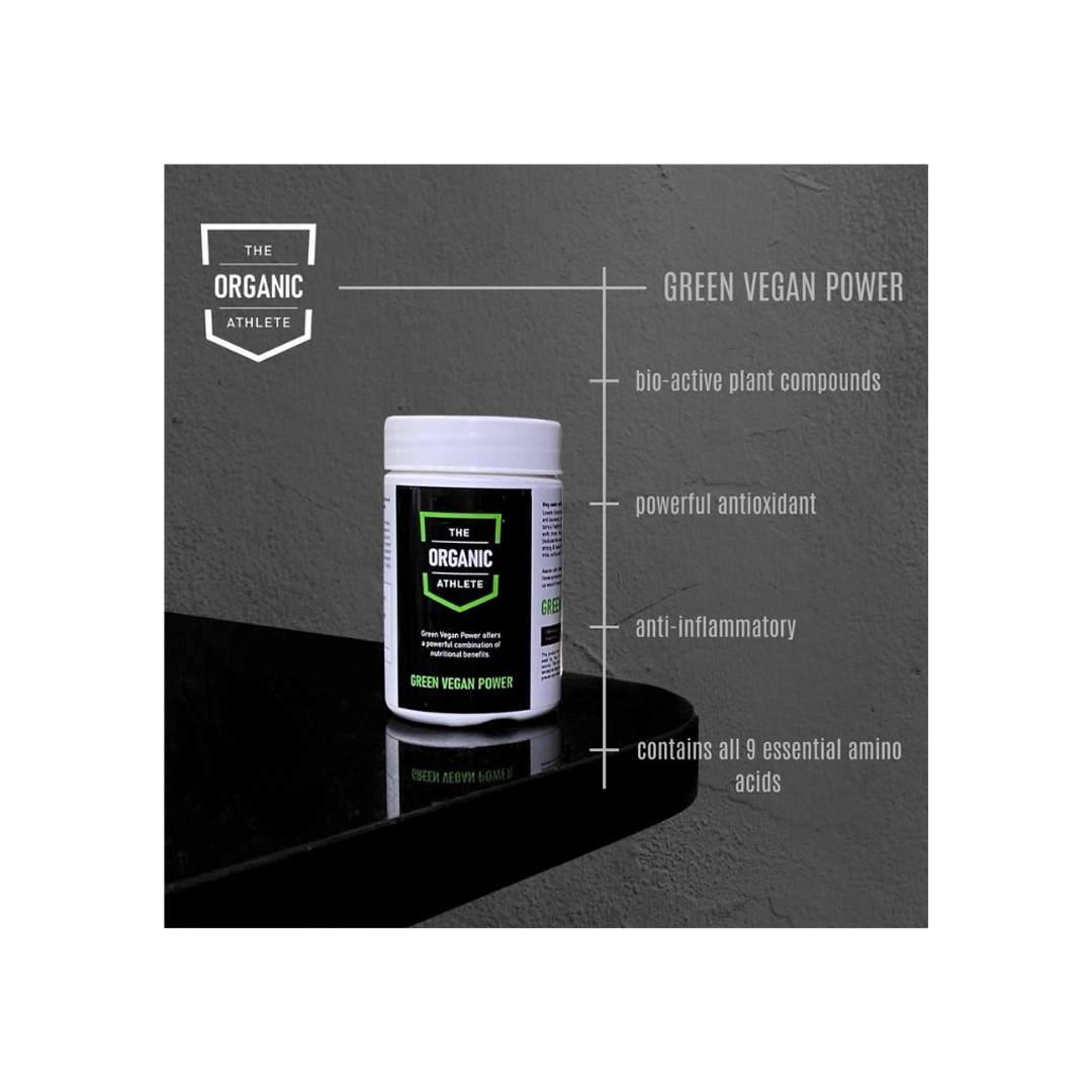 The Organic Athlete Organic Green Vegan Powder Capsules, 120's