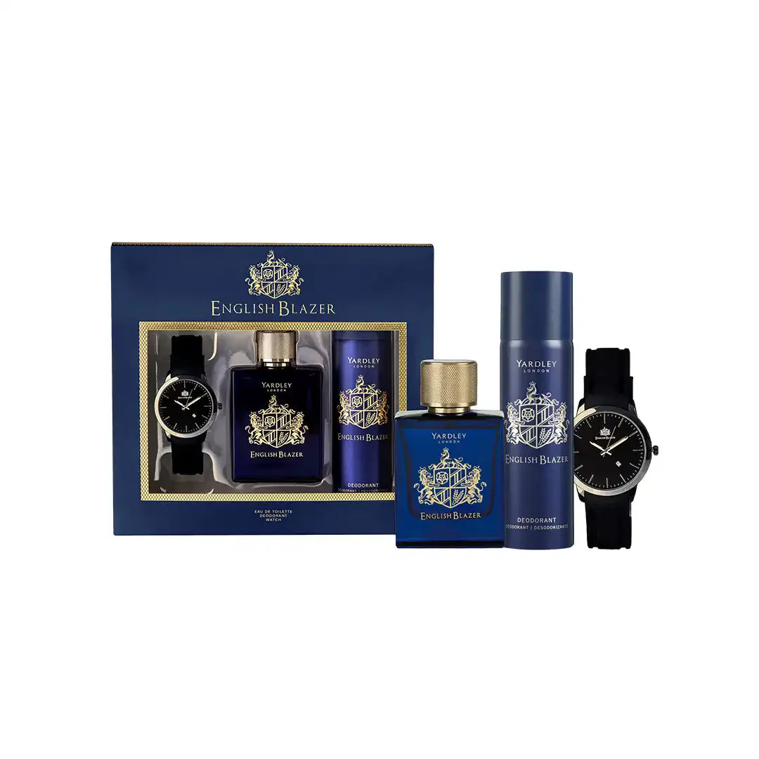 Yardley English Blazer Watch Gift Set