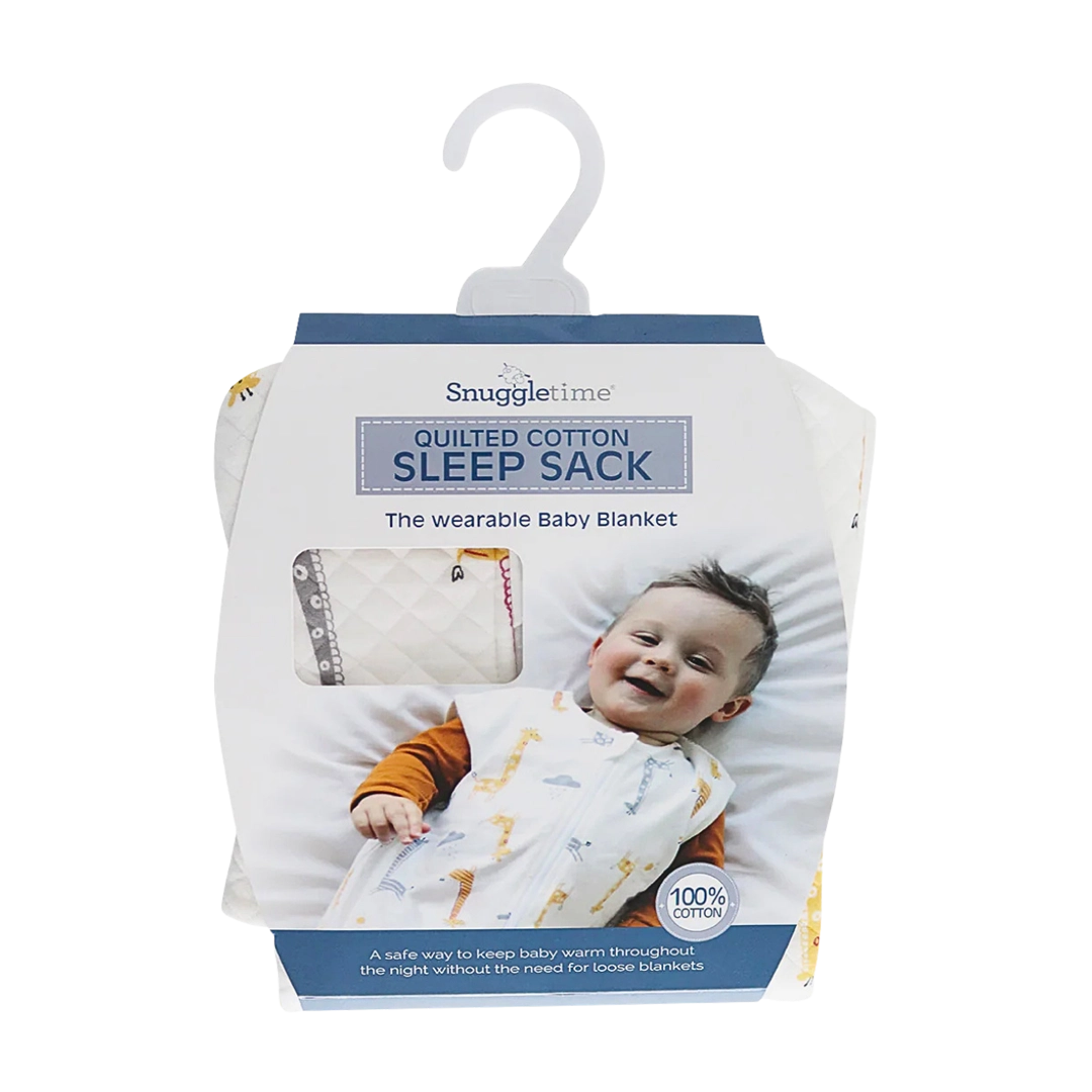 Snuggletime Quilted Cotton Sleep Sack 6-18months Giraffe