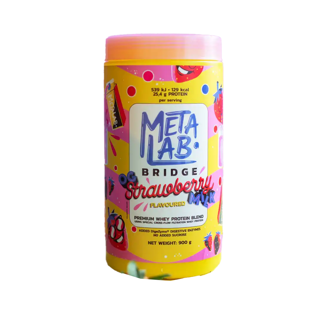 Metalab BRIDGE Premium Whey Protein Blend Strawberry Milk, 29 Servings