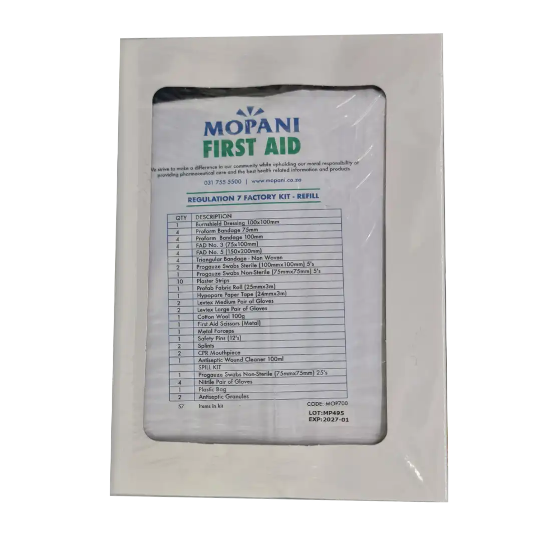 Mopani First Aid Factory Regulation 7, Refill