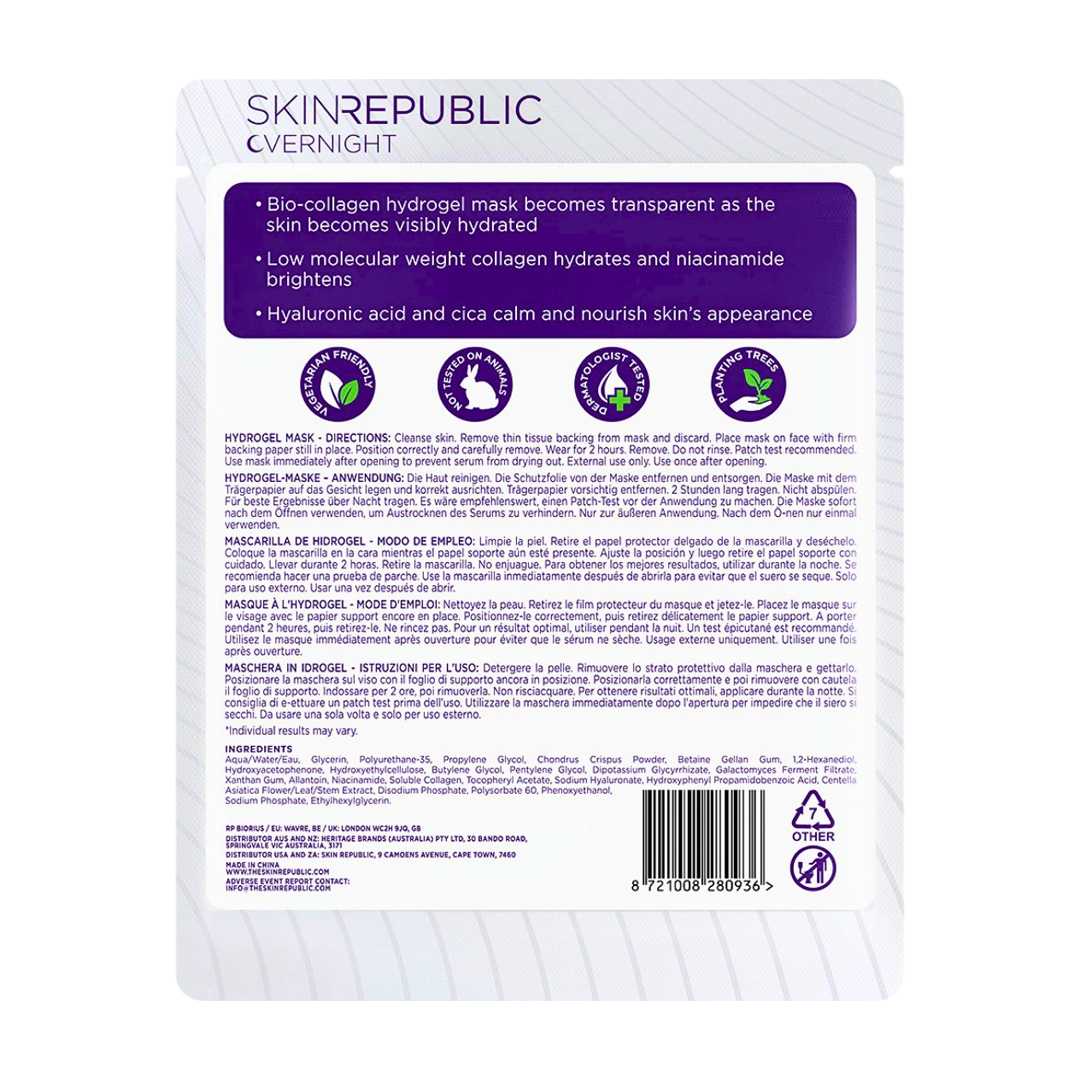 Skin Republic Bio-Collagen Hydrogel Overnight Mask, 30g