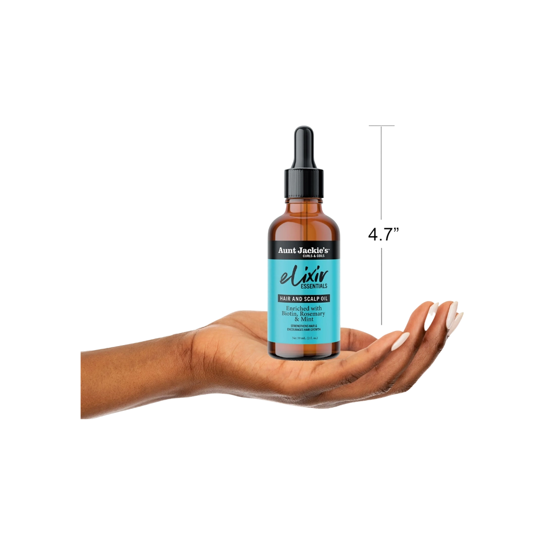 Aunt Jackie's Biotin, Rosemary & Mint Elixir Hair & Scalp Oil, 59ml
