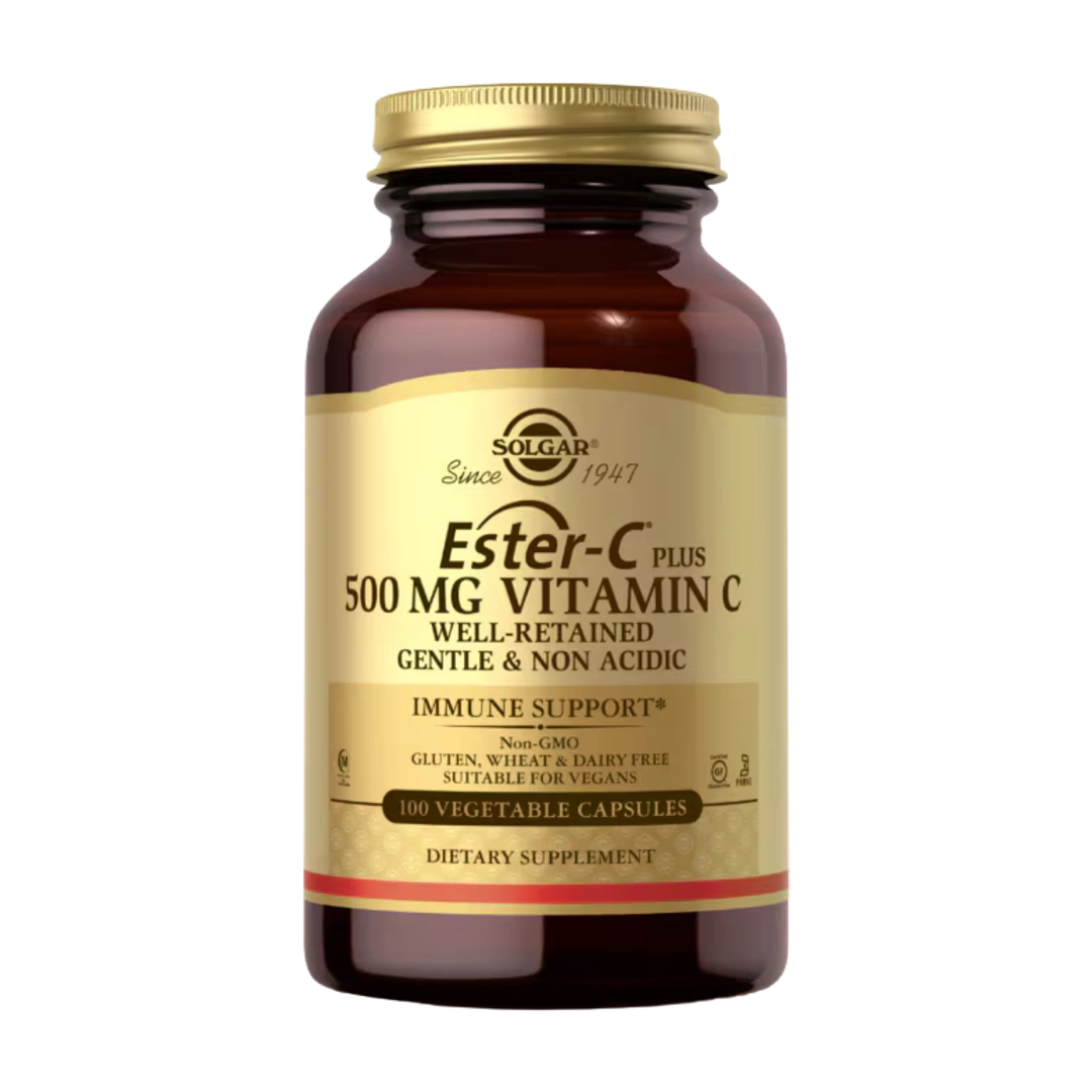 Solgar Ester-C Plus 500 mg Vitamin C Vegetable Capsules, 100's