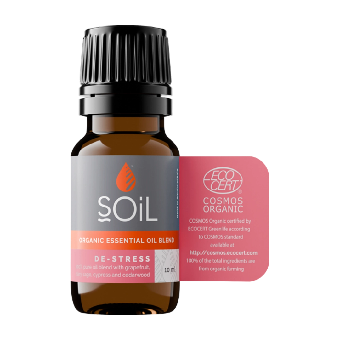 Soil Organic De-Stress Essential Oil Blend, 10ml